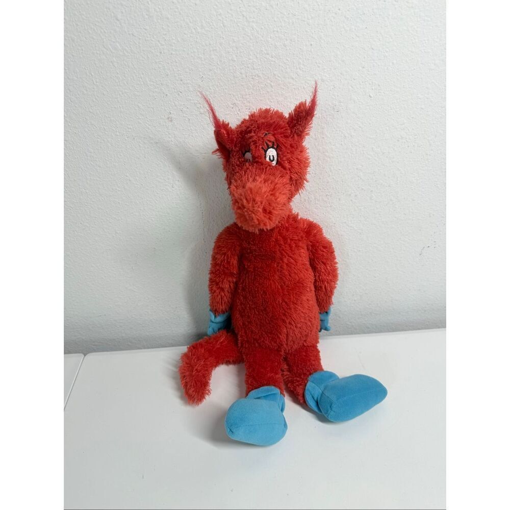 Dr. Seuss FOX IN SOCKS 20” Red Plush Soft Stuffed Animal Kohl’s Cares Floppy